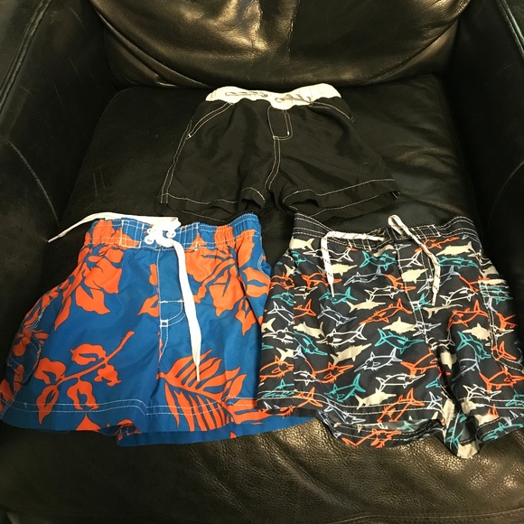 Carter's Swim Trio Of Baby Boy Bathing Suits Poshmark